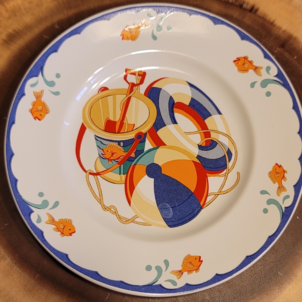 VTG Tiffany & Co Summer Beach Plate 7"